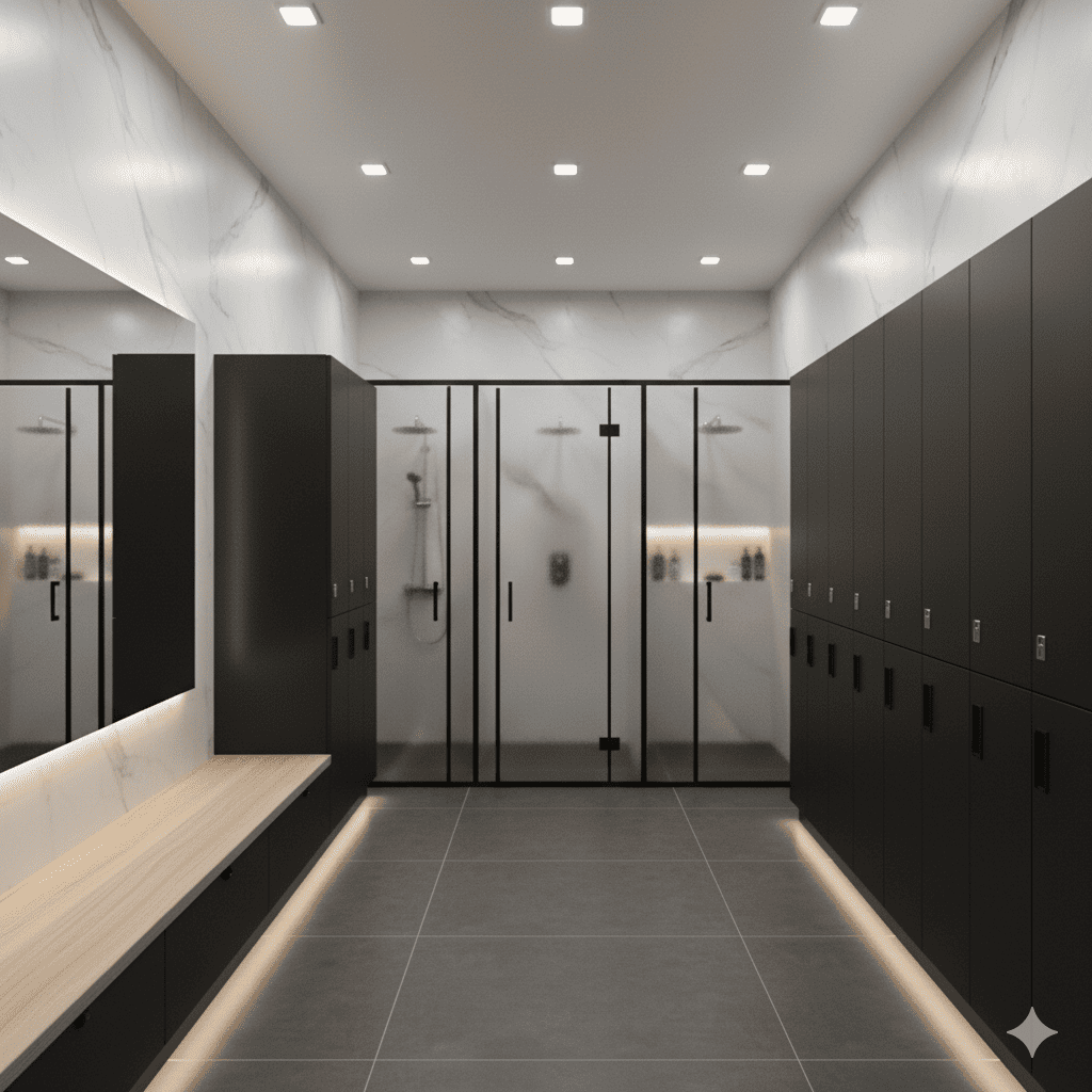 Changing and shower facilities