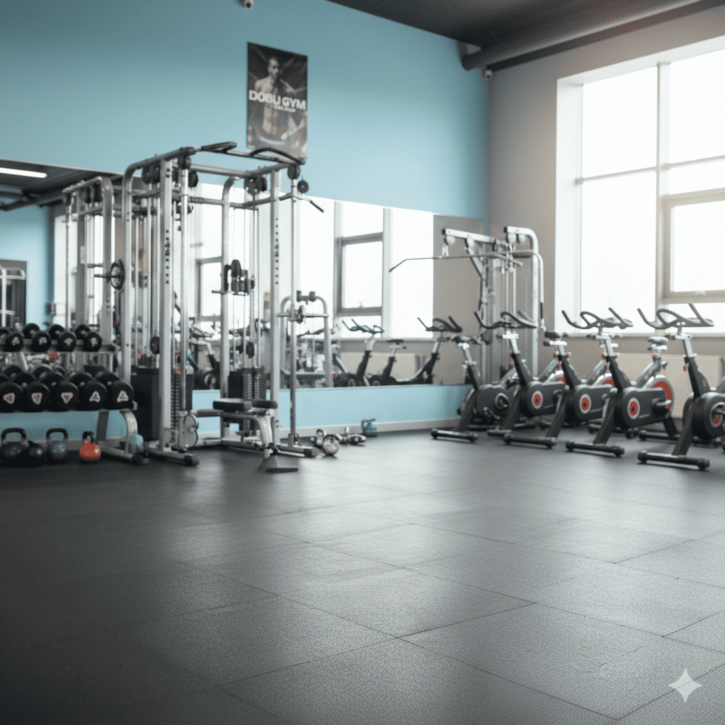 Fully-equipped gym